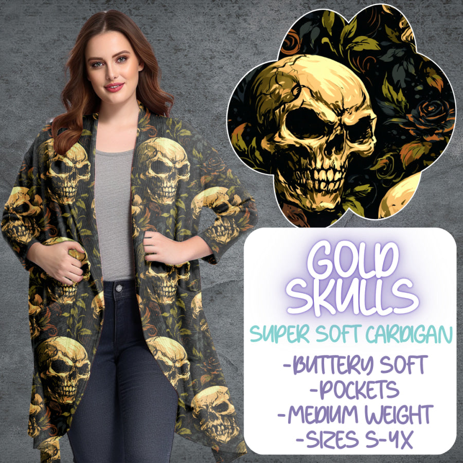 PREORDER Custom Styles - Gold Skulls - Closes 29 May - ETA late Aug 2025 Leggings