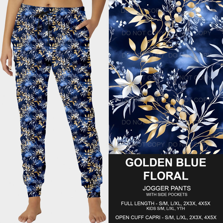 PREORDER Custom Styles - Golden Blue Floral - Closes 28 Jan - ETA late May 2025 Loungewear