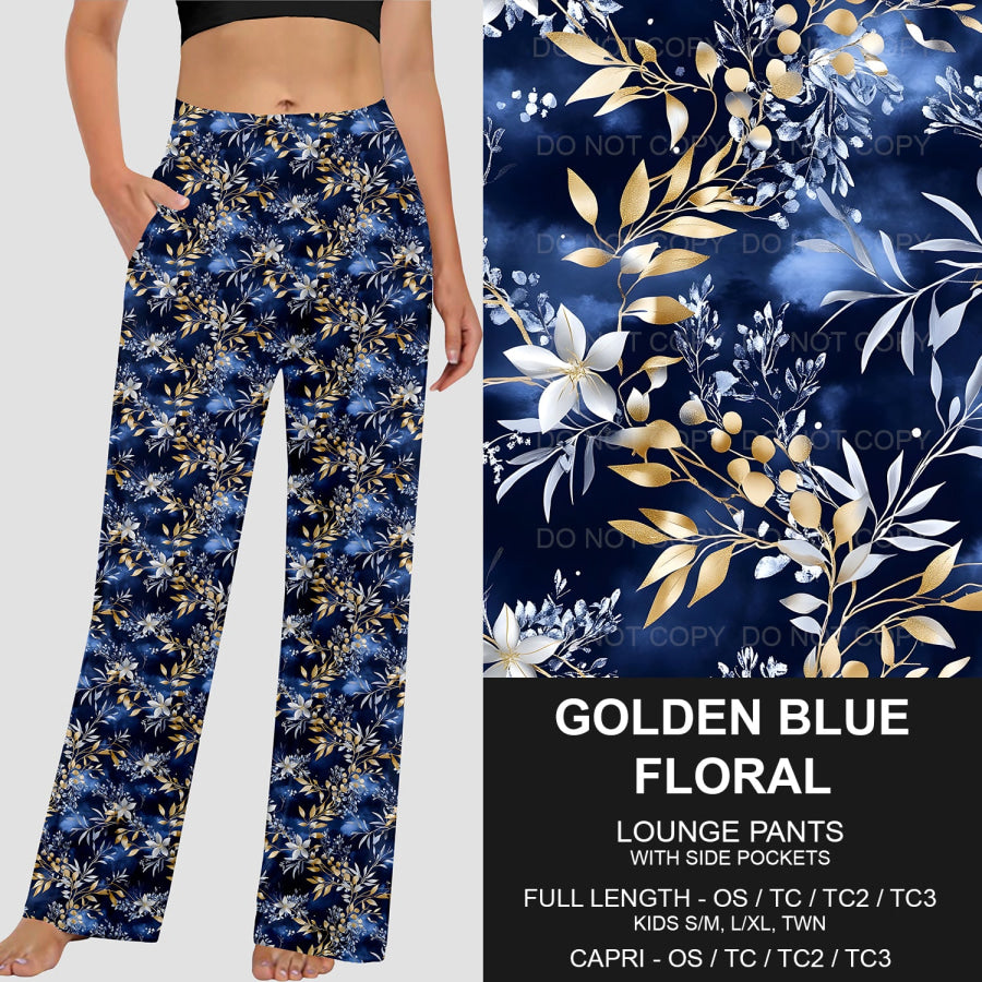 PREORDER Custom Styles - Golden Blue Floral - Closes 28 Jan - ETA late May 2025 Loungewear