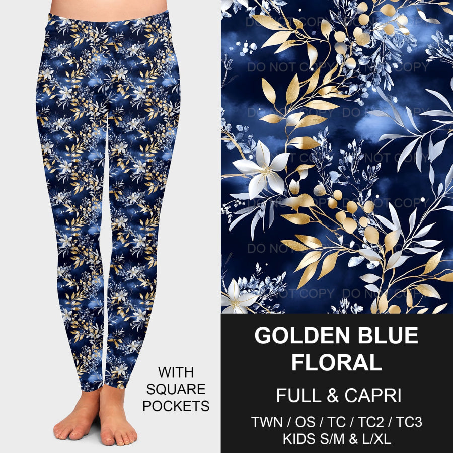 PREORDER Custom Styles - Golden Blue Floral - Closes 28 Jan - ETA late May 2025 Loungewear