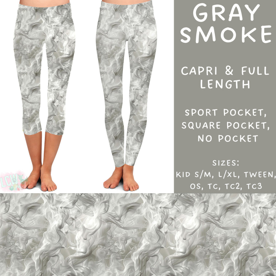 Preorder Custom Styles - Gray Smoke - Closes 20 Feb - ETA mid May 2025 Leggings