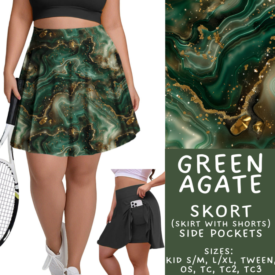 Preorder Custom Styles - Green Agate - Closes 17 Nov - ETA early Feb 2026 Leggings