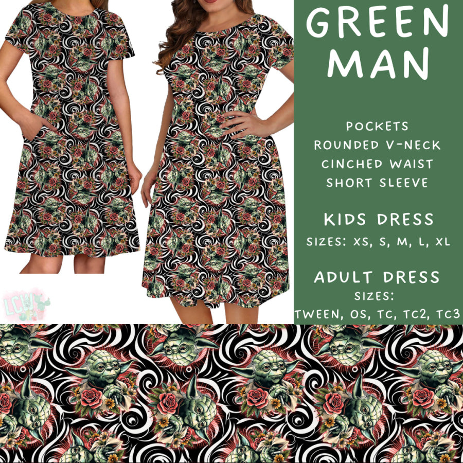 Preorder Custom Styles - Green Man - Closes 10 Mar - ETA early Jun 2025 Leggings