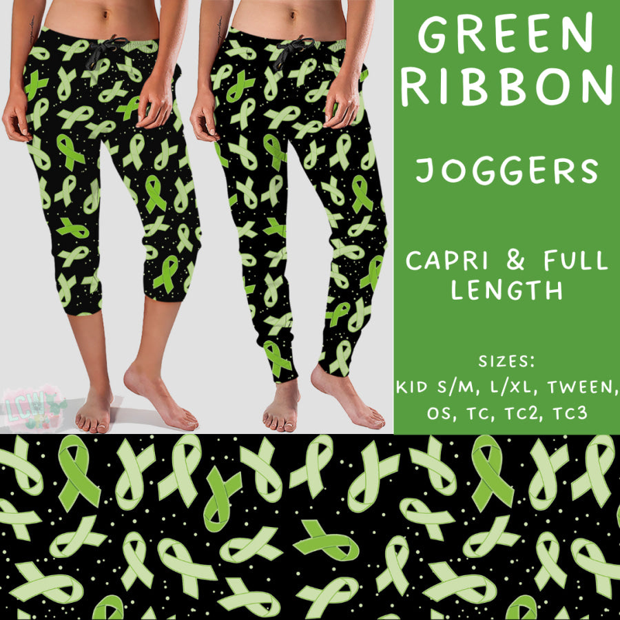 Preorder Custom Styles - Green Ribbon - Closes 10 Jan - ETA early Apr 2025 Leggings