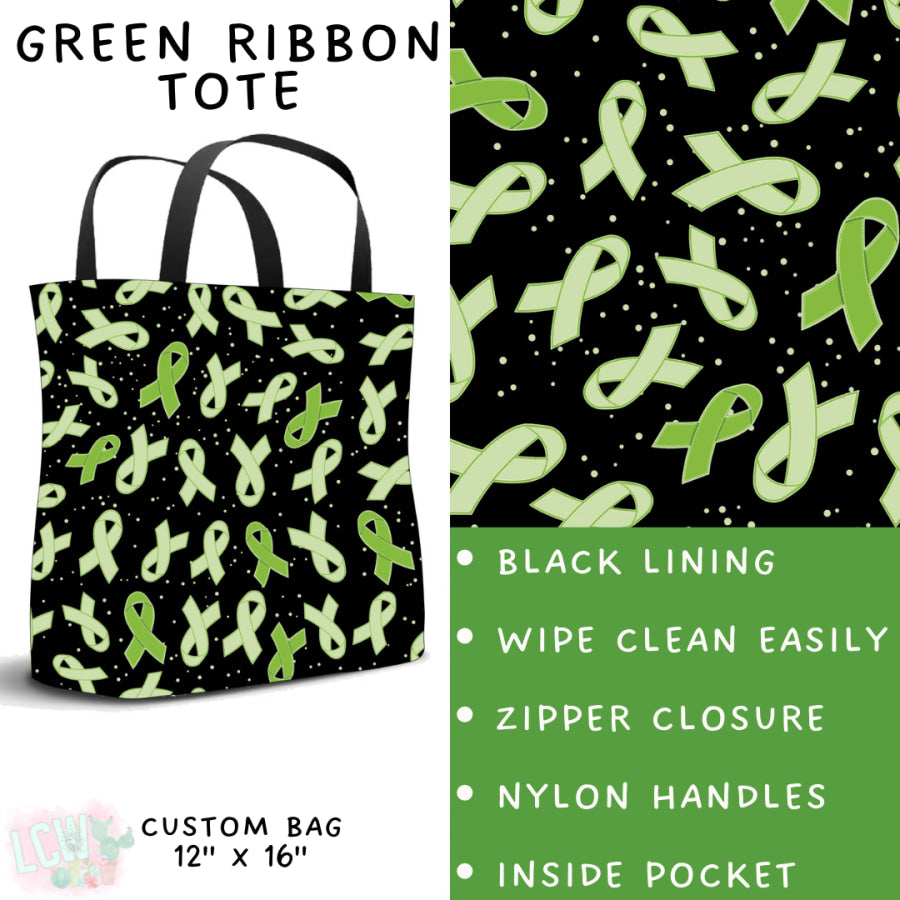 Preorder Custom Styles - Green Ribbon - Closes 10 Jan - ETA early Apr 2025 Leggings