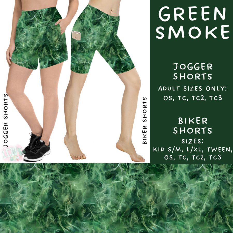 Preorder Custom Styles - Green Smoke - Closes 20 Feb - ETA mid May 2025 Leggings