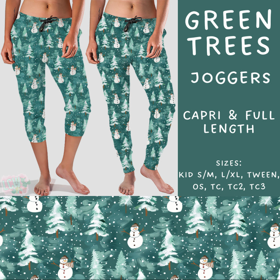 Preorder Custom Styles - Green Trees - Closes 22 Nov - ETA early Feb 2025 Leggings