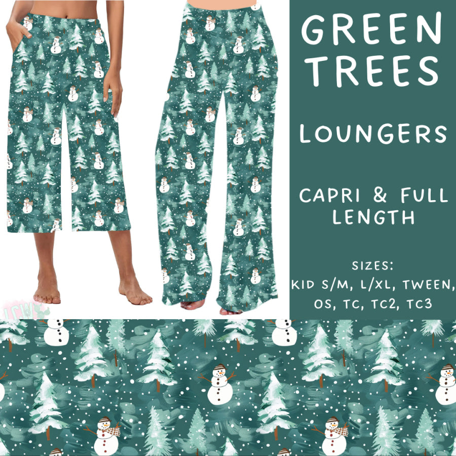 Preorder Custom Styles - Green Trees - Closes 22 Nov - ETA early Feb 2025 Leggings