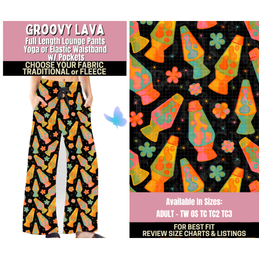 Preorder Custom Styles - Groovy Lava - Closes 25 Sep - ETA late Jan 2026 Leggings