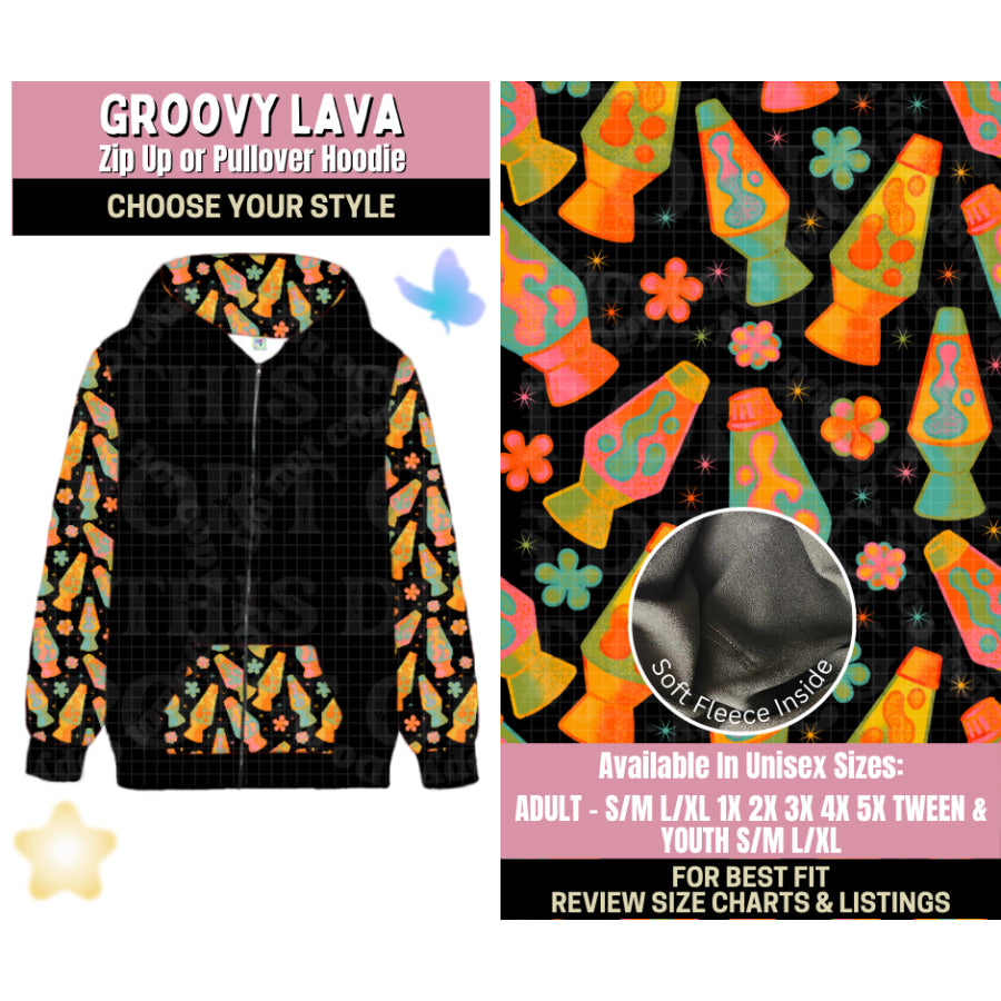 Preorder Custom Styles - Groovy Lava - Closes 25 Sep - ETA late Jan 2026 Leggings