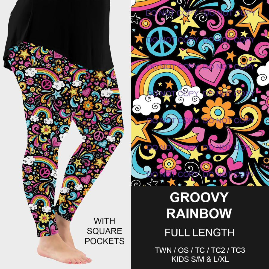 PREORDER Custom Styles - Groovy Rainbow - Closes 25 Feb - ETA late May 2025 Loungewear