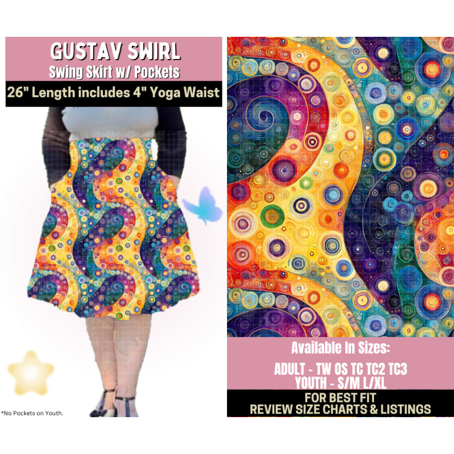 Preorder Custom Styles - Gustav Swirl - Closes 25 Sep - ETA late Jan 2026 Leggings