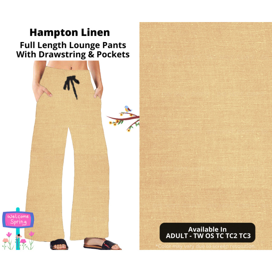 PREORDER Custom Styles - Hampton Linen - Closes 8 Jan - ETA late Apr 2025 Leggings