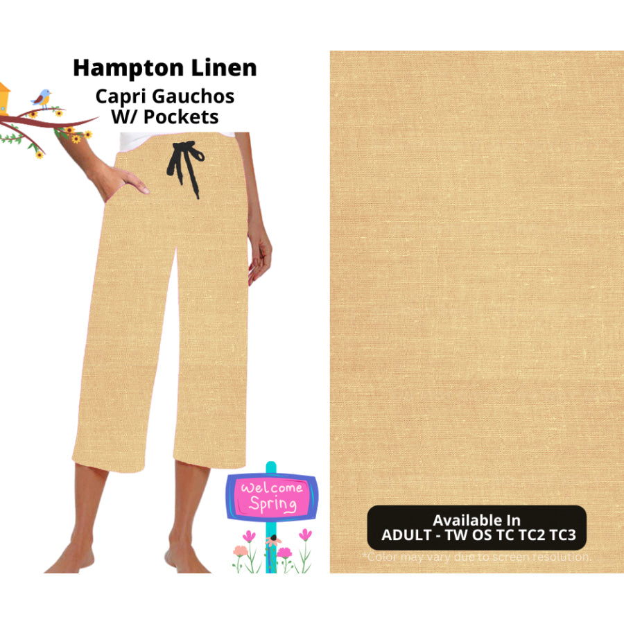 PREORDER Custom Styles - Hampton Linen - Closes 8 Jan - ETA late Apr 2025 Leggings