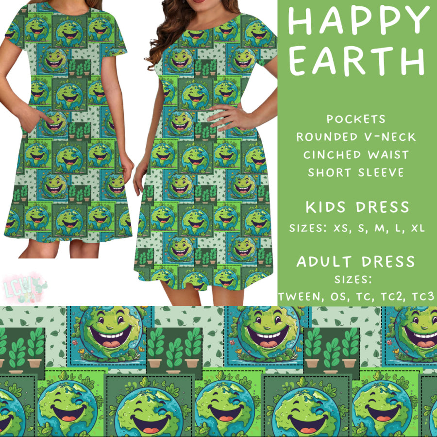 Preorder Custom Styles - Happy Earth - Closes 24 Feb - ETA mid May 2025 Leggings