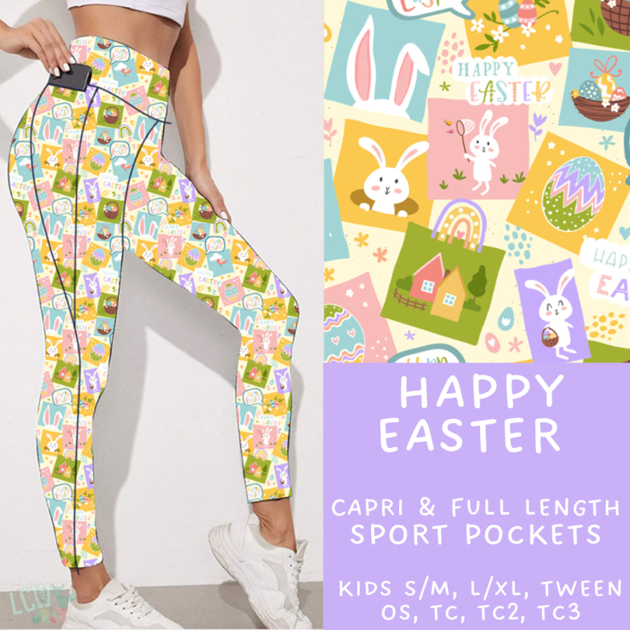 Preorder Custom Styles - Happy Easter - Closes 30 Jan - ETA late Apr 2025 Leggings