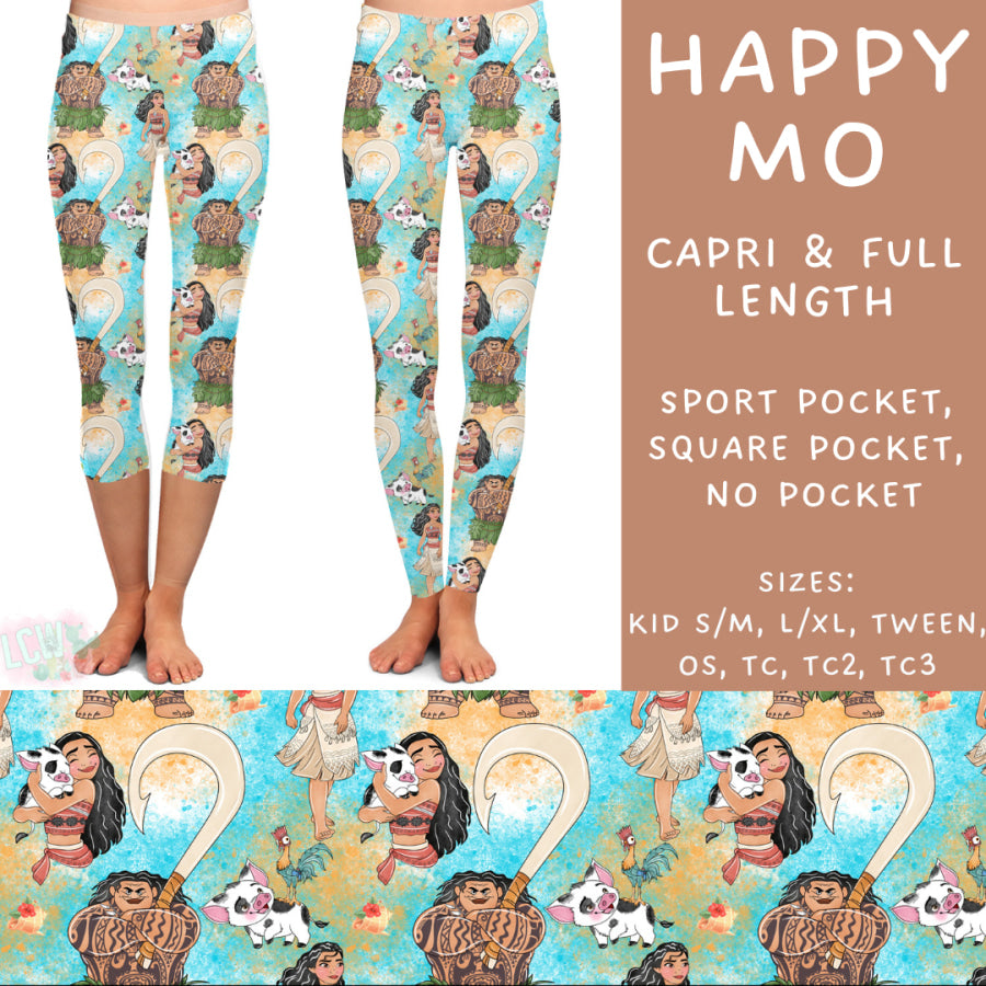 Preorder Custom Styles - Happy Mo - Closes 18 Nov - ETA early Feb 2025 Leggings