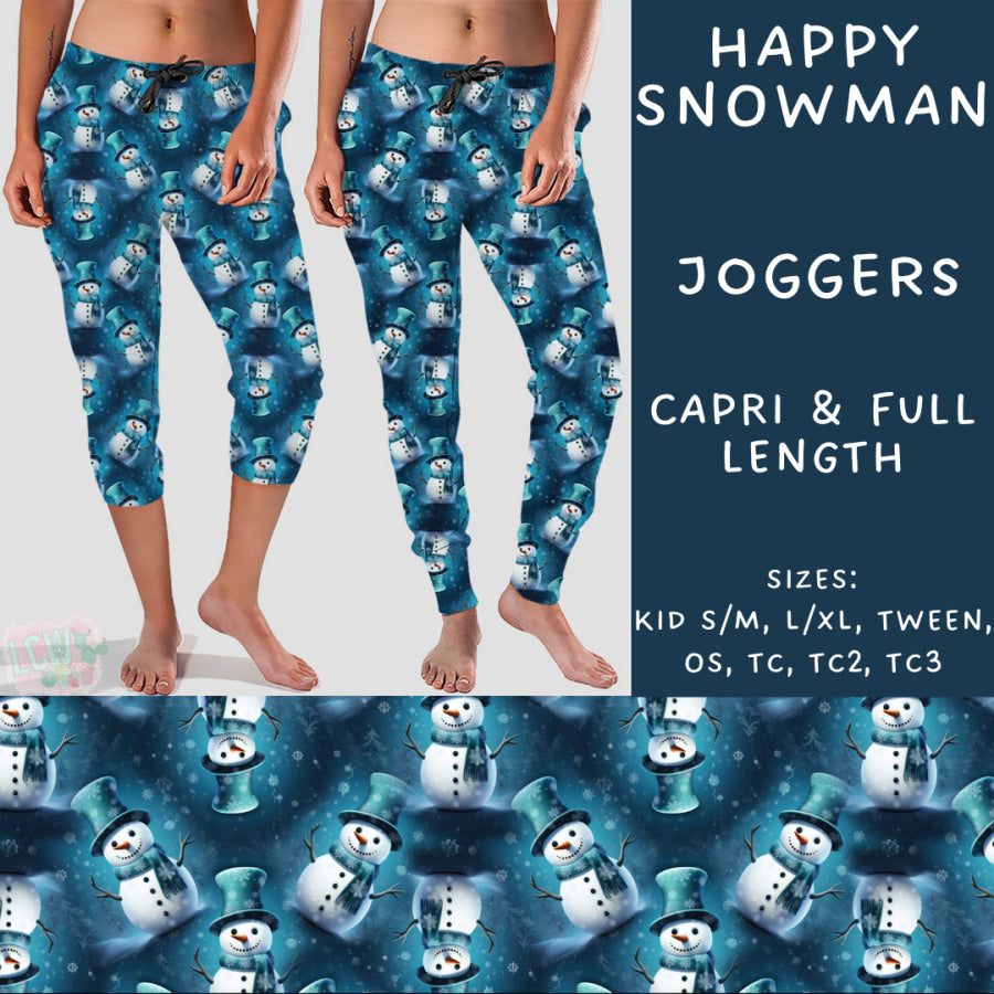 Preorder Custom Styles - Happy Snowman - Closes 22 Nov - ETA early Feb 2025 Leggings