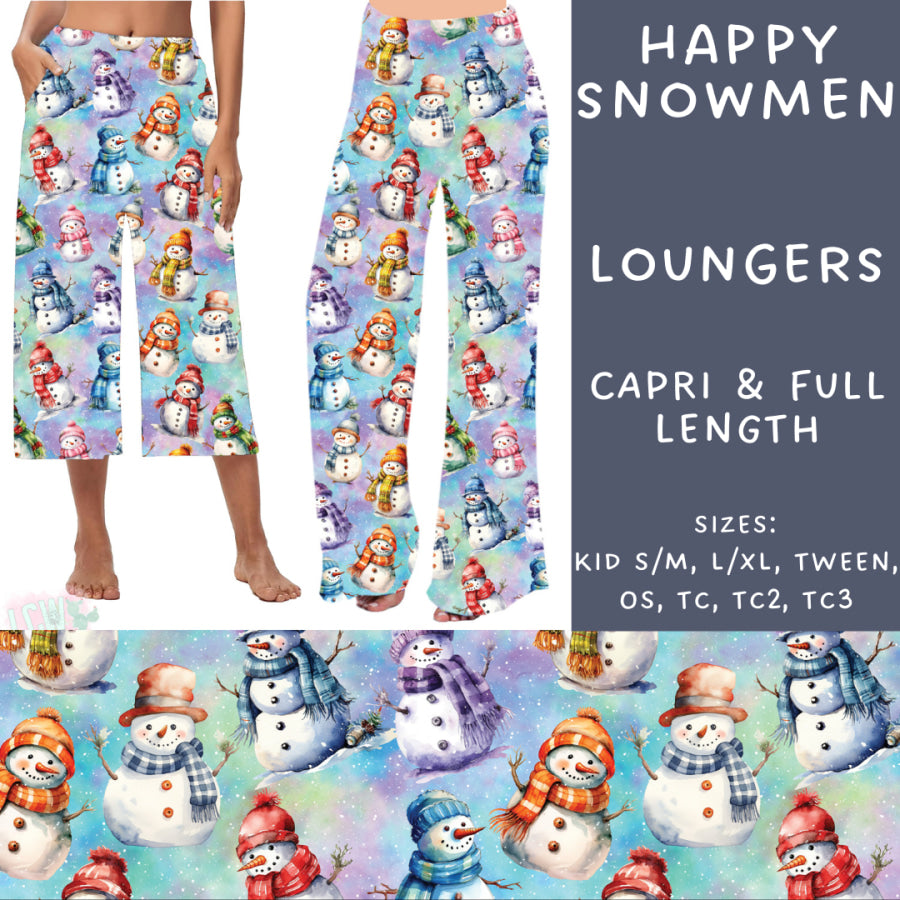 Preorder Custom Styles - Happy Snowmen - Closes 31 Oct - ETA early Jan 2025 Leggings