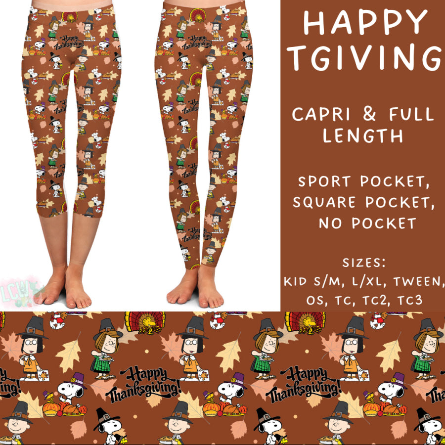 Preorder Custom Styles - Happy TGiving - Closes 9 Oct - ETA late Dec 2024 Leggings