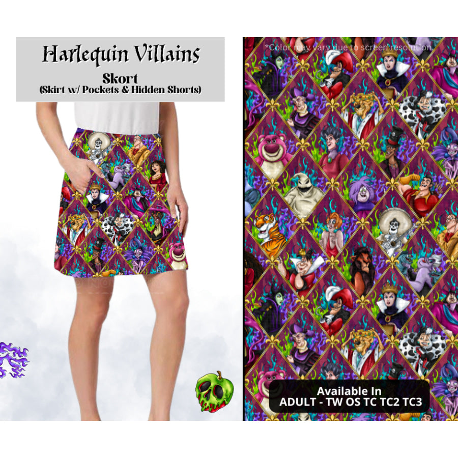 Preorder Custom Styles - Harlequin Villains - Closes 28 Mar - ETA mid Jul 2025 Leggings