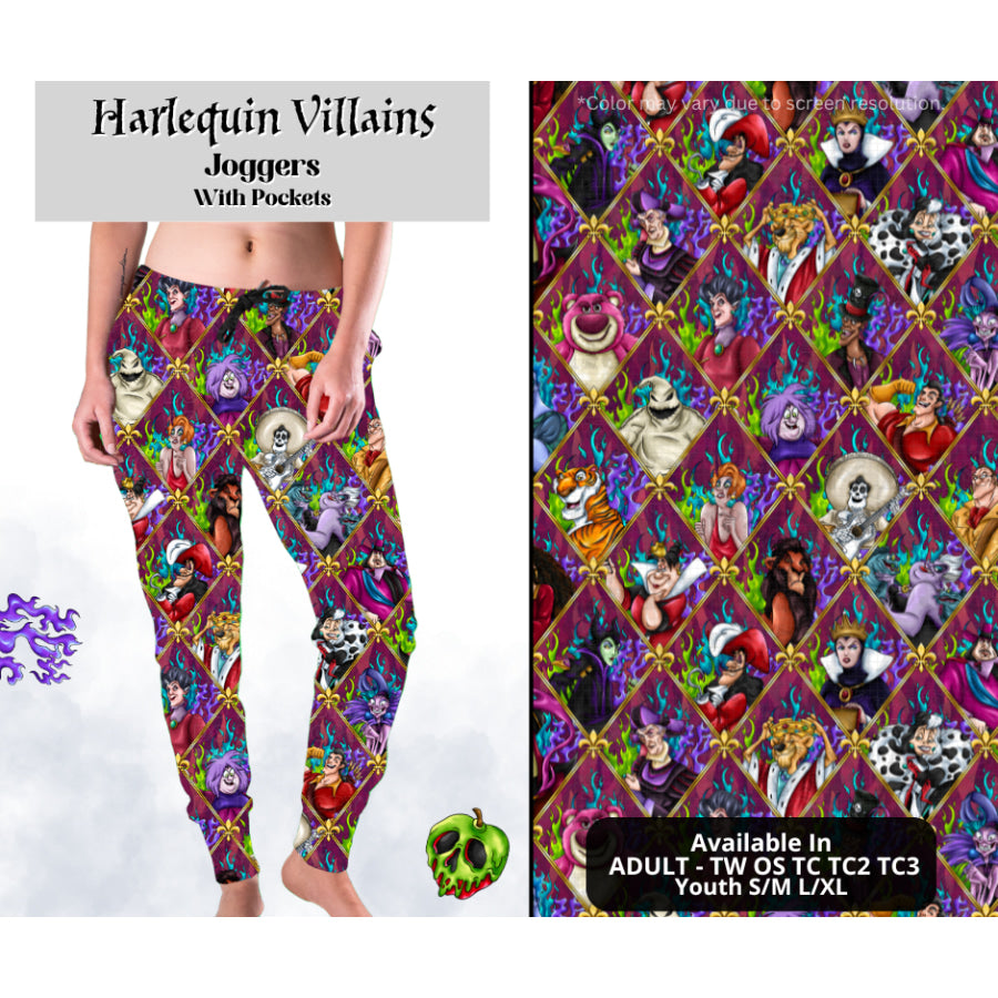 Preorder Custom Styles - Harlequin Villains - Closes 28 Mar - ETA mid Jul 2025 Leggings