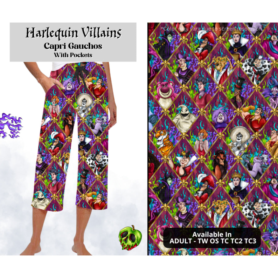 Preorder Custom Styles - Harlequin Villains - Closes 28 Mar - ETA mid Jul 2025 Leggings