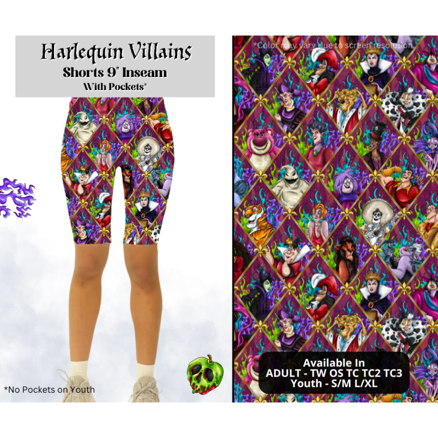 Preorder Custom Styles - Harlequin Villains - Closes 28 Mar - ETA mid Jul 2025 Leggings