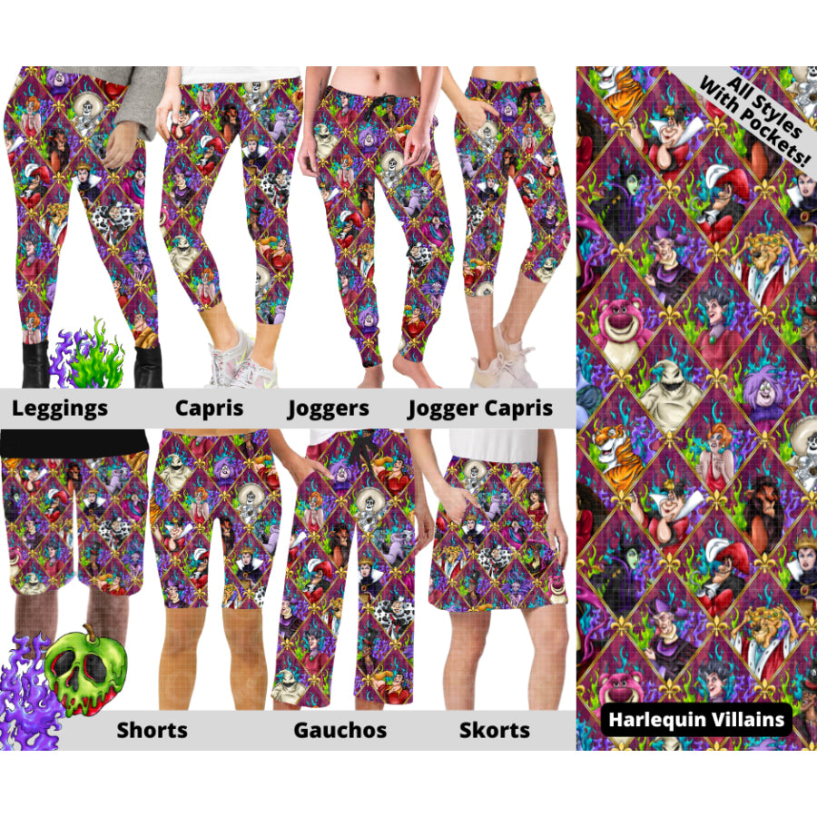 Preorder Custom Styles - Harlequin Villains - Closes 28 Mar - ETA mid Jul 2025 Leggings