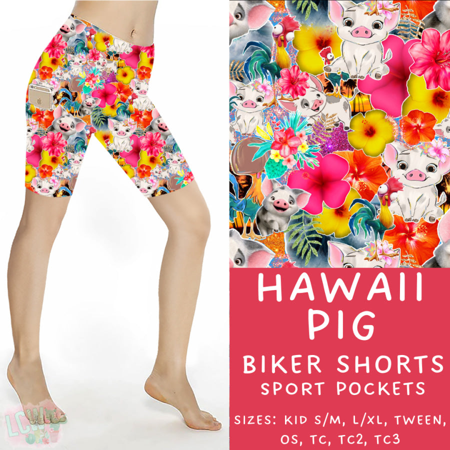 Preorder Custom Styles - Hawaii Pig - Closes 12 Mar - ETA early Jun 2025 Leggings