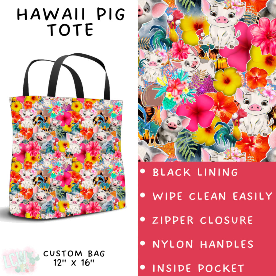 Preorder Custom Styles - Hawaii Pig - Closes 12 Mar - ETA early Jun 2025 Leggings