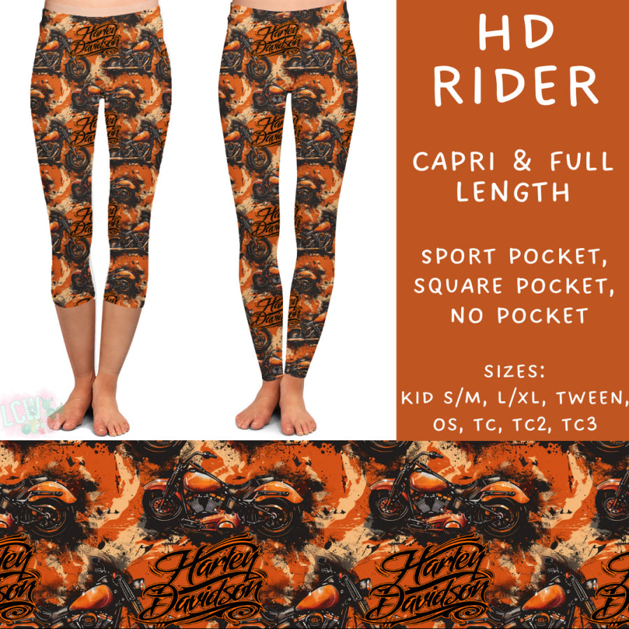 Preorder Custom Styles - HD Rider - Closes 2 Oct - ETA late Dec 2024 Leggings