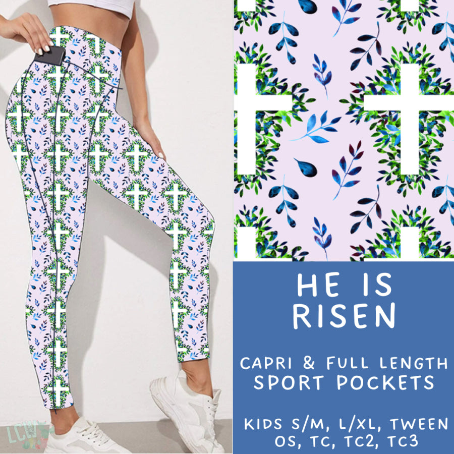 Preorder Custom Styles - He Is Risen - Closes 30 Jan - ETA late Apr 2025 Leggings