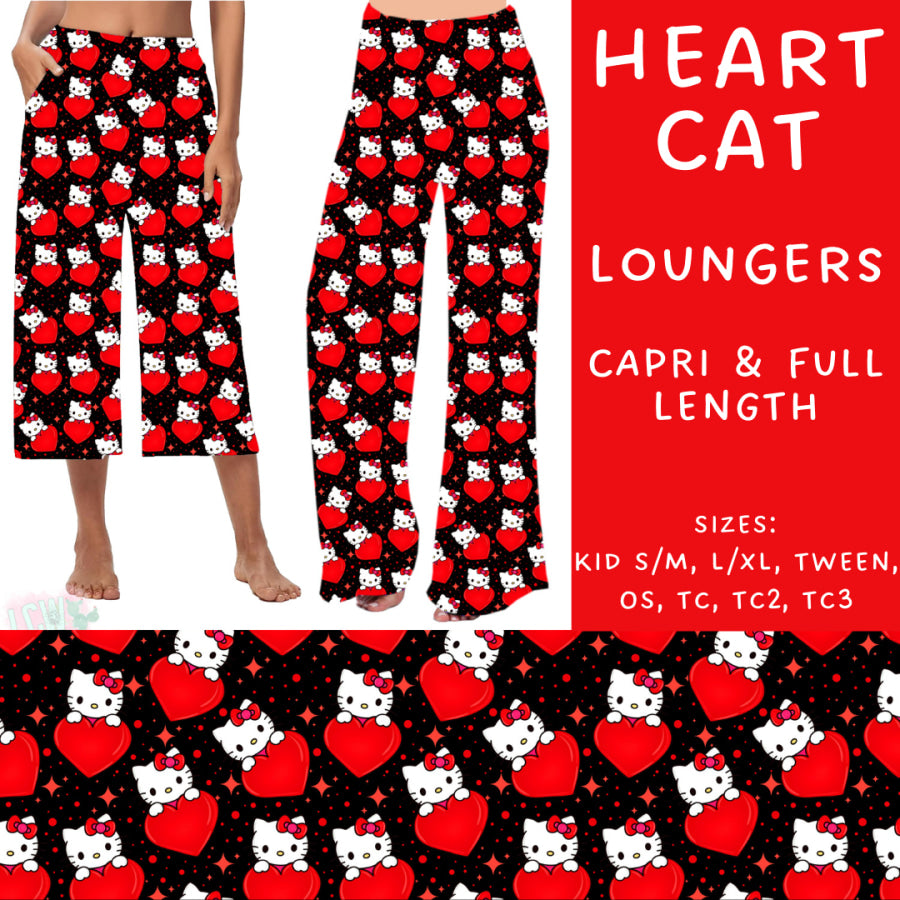 Preorder Custom Styles - Heart Cat - Closes 11 Oct - ETA late Dec 2024 Leggings