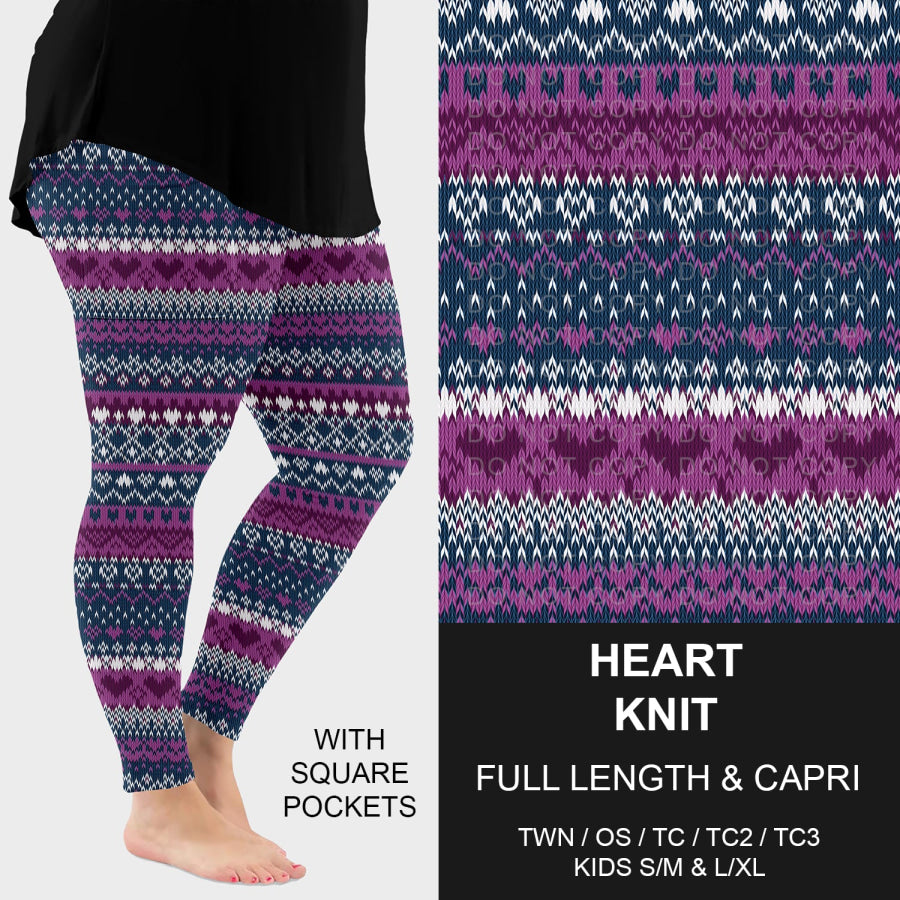 Preorder Custom Styles - Heart Knit - Closes 2 Dec - ETA early Mar 2026 Loungewear