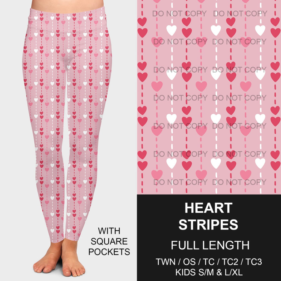 PREORDER Custom Styles - Heart Stripes - Closes 26 Nov - ETA early Feb 2025 Loungewear