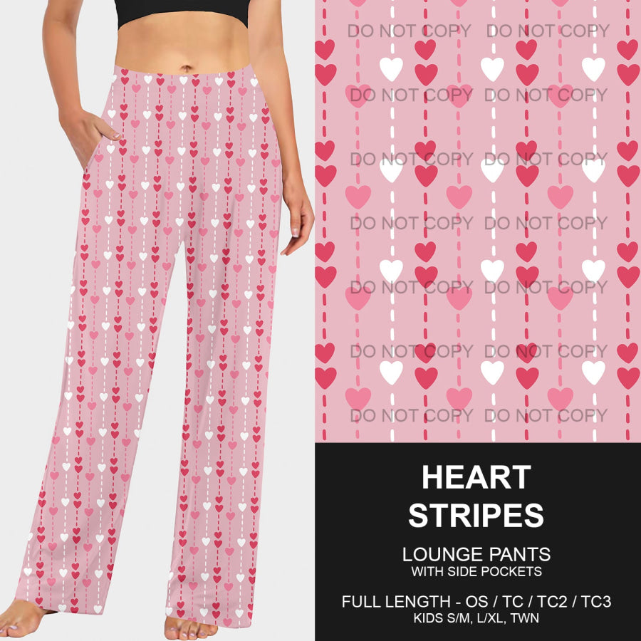 PREORDER Custom Styles - Heart Stripes - Closes 26 Nov - ETA early Feb 2025 Loungewear