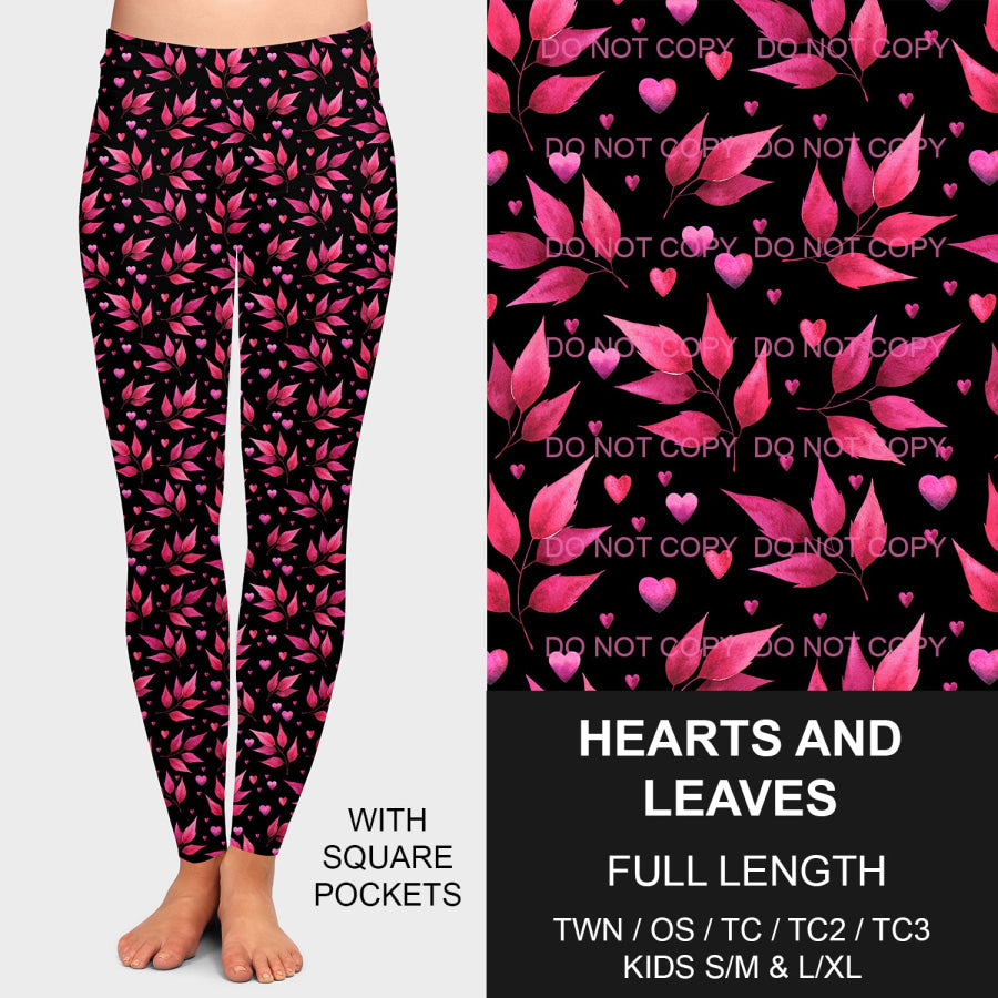 PREORDER Custom Styles - Hearts and Leaves - Closes 3 Dec - ETA mid Feb 2025 Loungewear