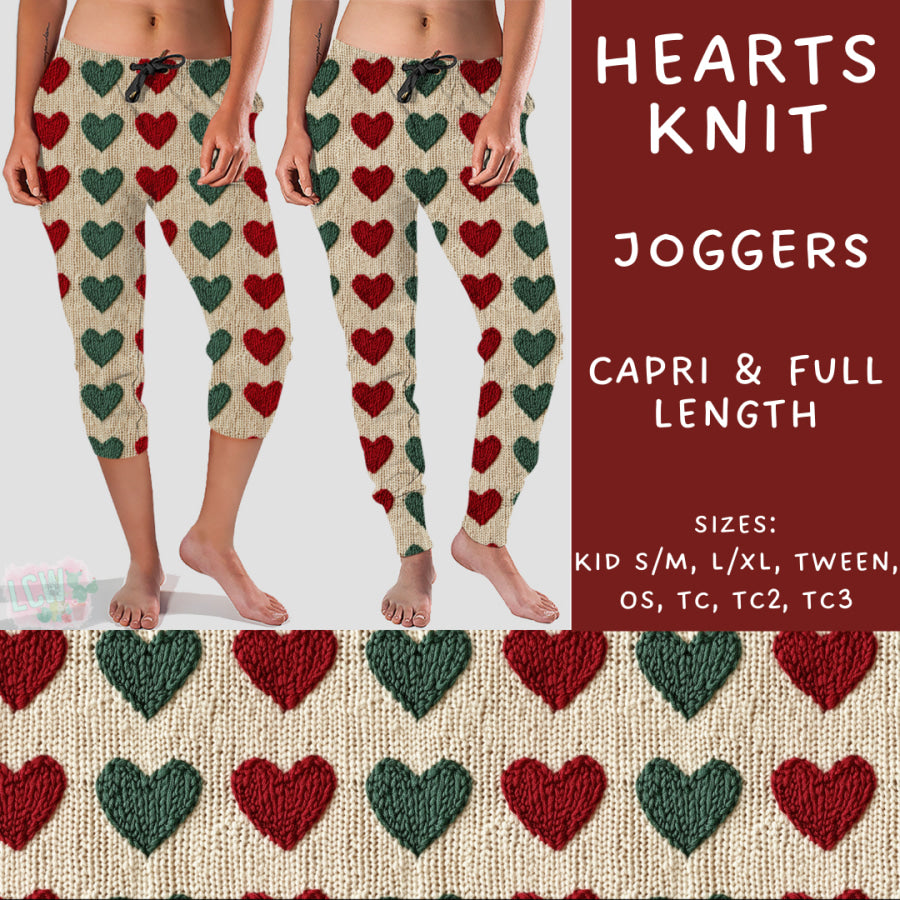 Preorder Custom Styles - Hearts Knit - Closes 31 Oct - ETA early Jan 2025 Leggings