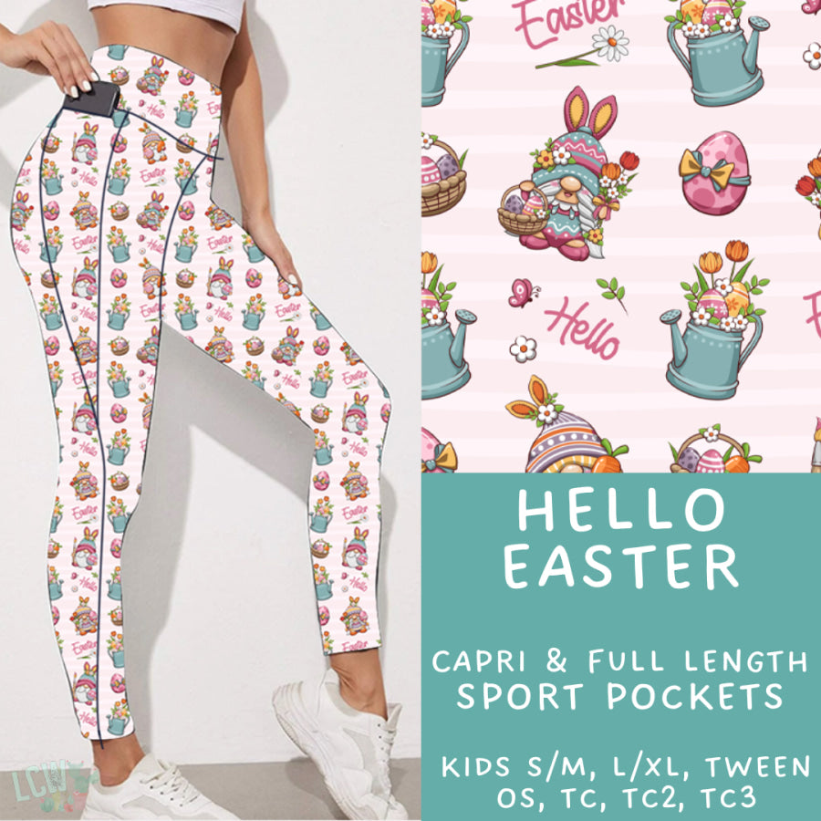 Preorder Custom Styles - Hello Easter - Closes 30 Jan - ETA late Apr 2025 Leggings