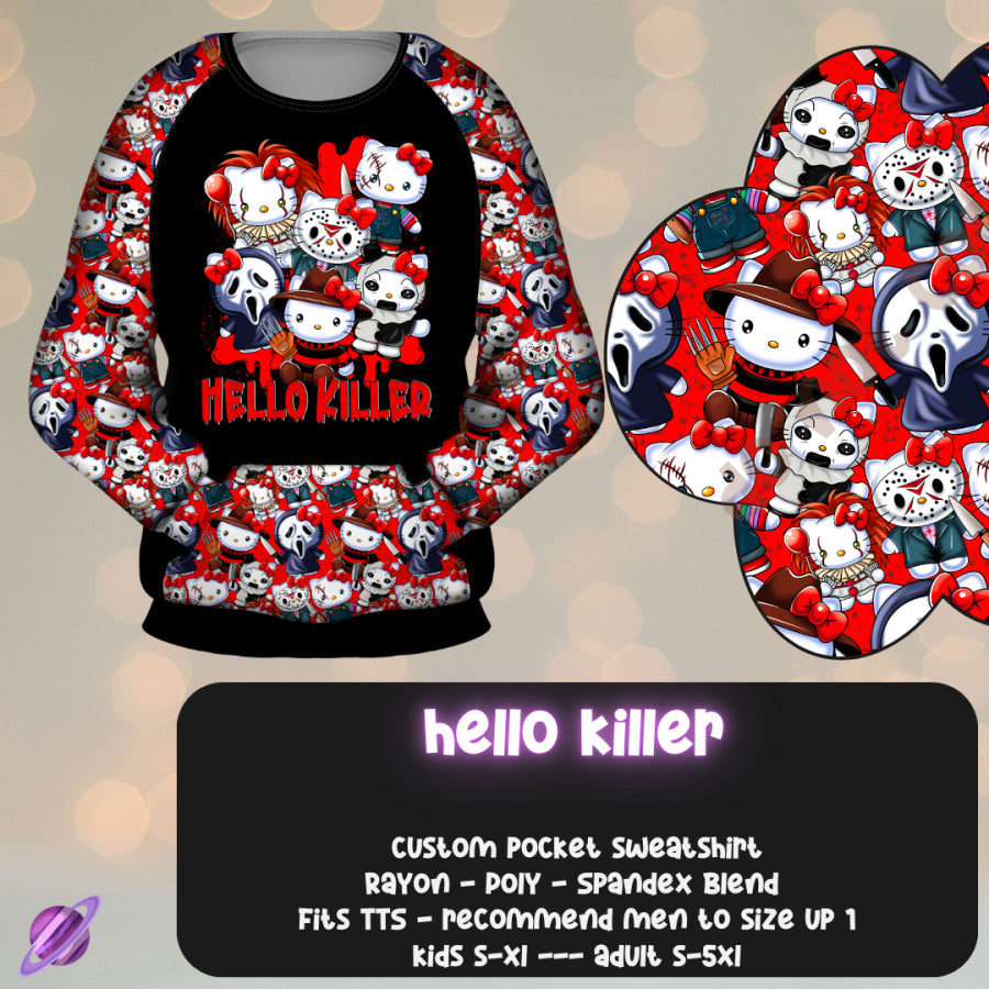 Preorder Custom Styles - Hello Killer - Closes 17 Nov - ETA mid Feb 2025 Streetwear