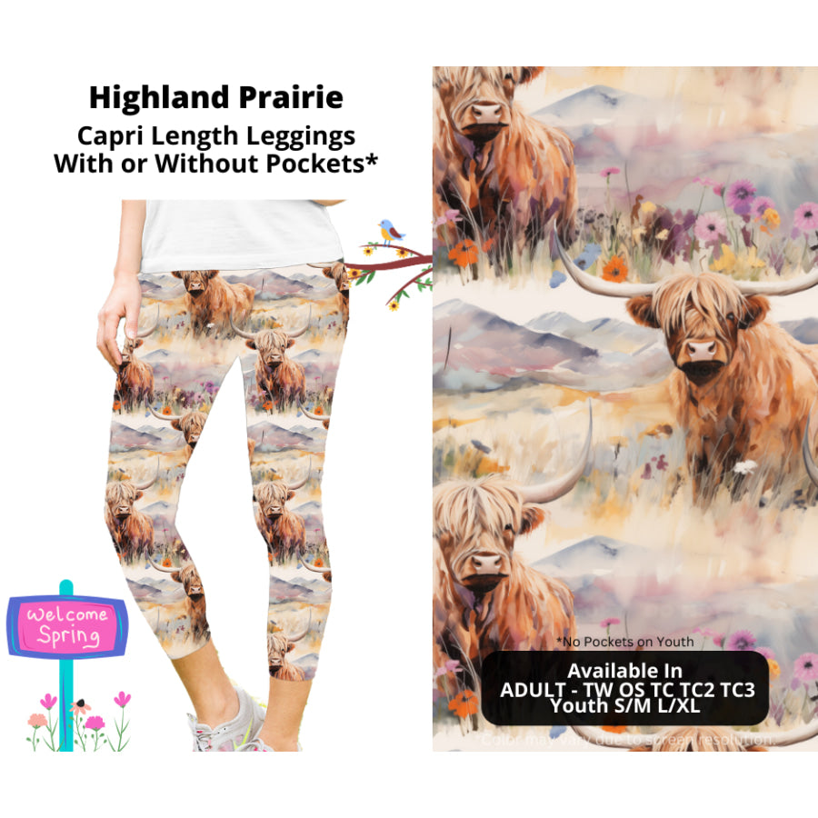 PREORDER Custom Styles - Highland Prairie - Closes 27 Jan - ETA late Apr 2025 Leggings