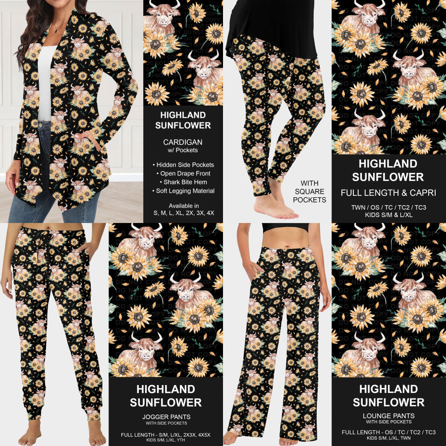 Preorder Custom Styles - Highland Sunflower - Closes 23 Sep - ETA late Dec 2025 Loungewear