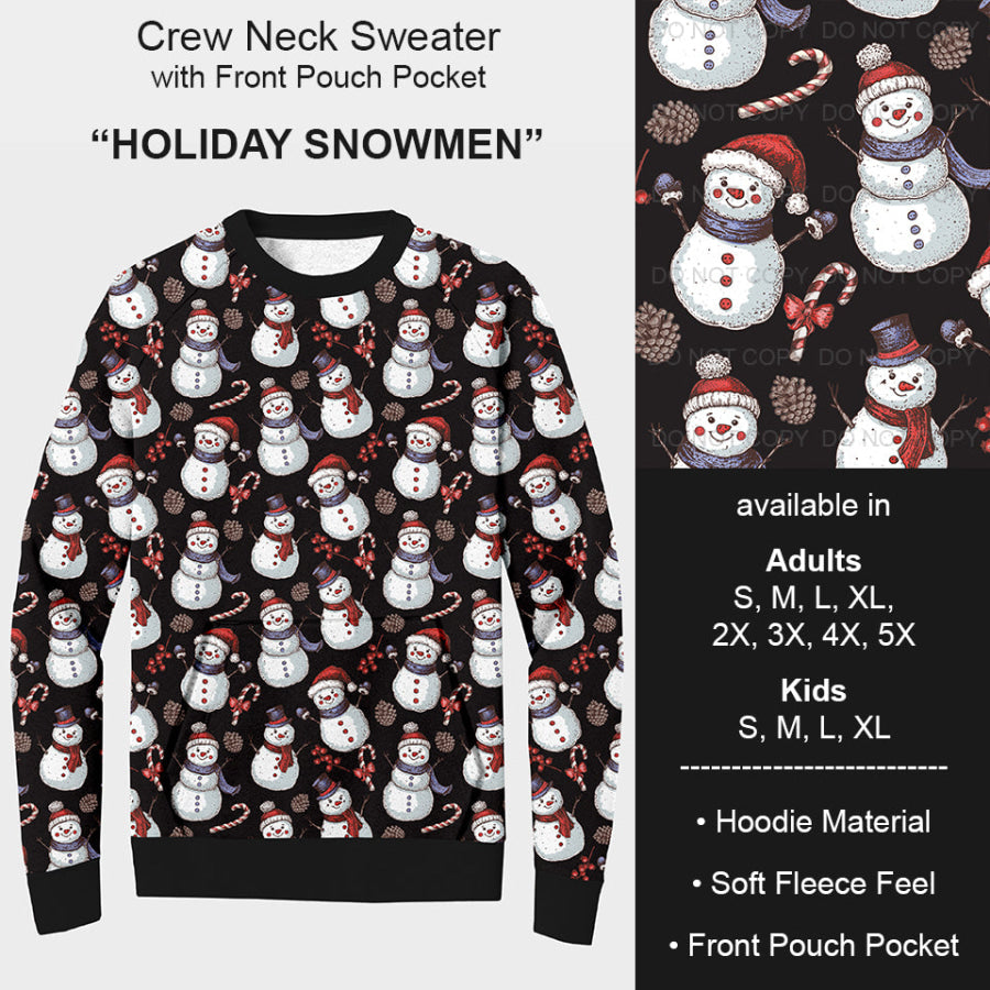 PREORDER Custom Styles - Holiday Snowmen - Closes 22 Jul - ETA late Oct 2025 Loungewear