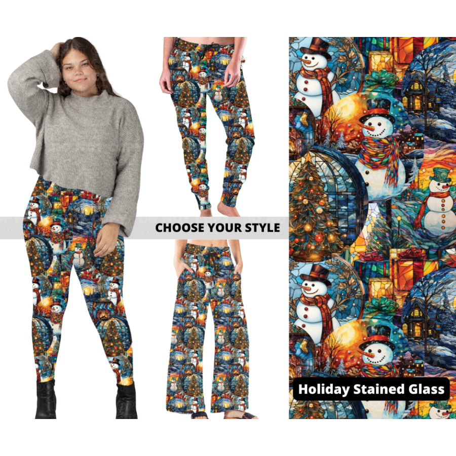 PREORDER Custom Styles - Holiday Stained Glass - Closes 7 Oct - ETA late Dec 2024 Leggings