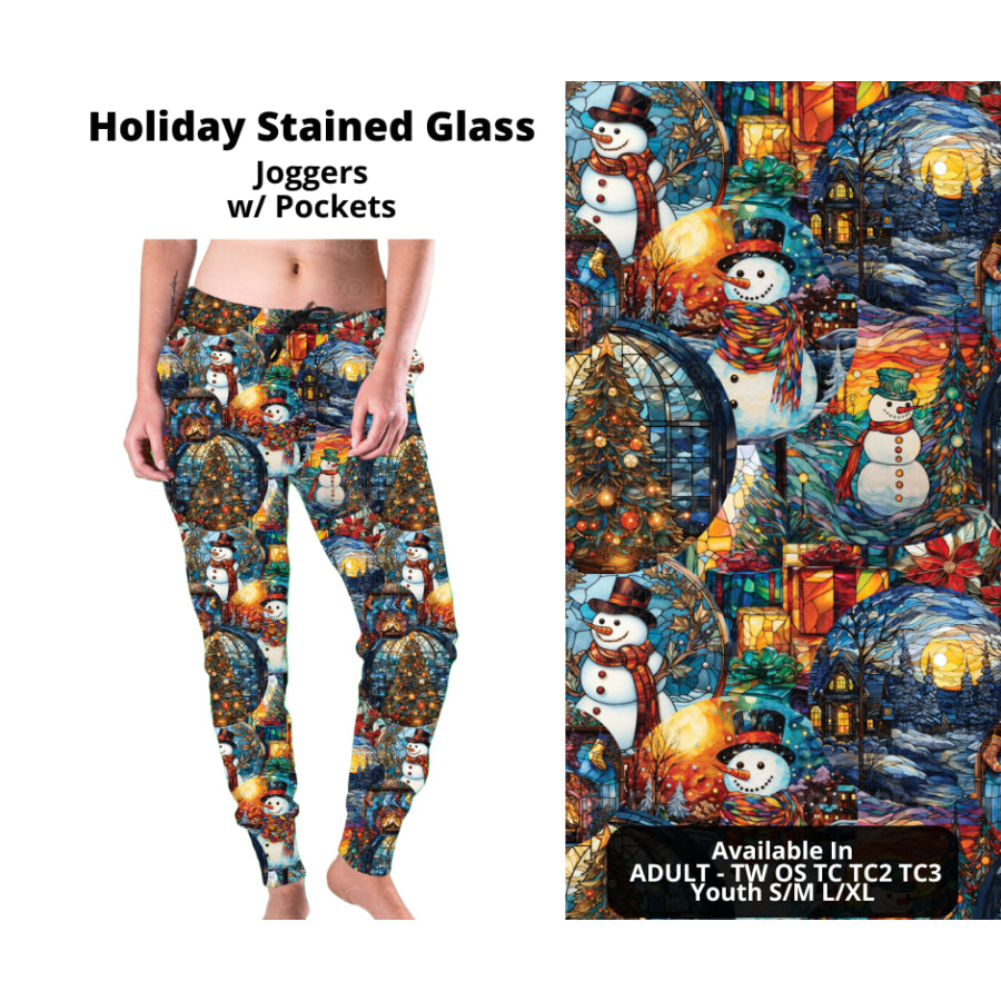 PREORDER Custom Styles - Holiday Stained Glass - Closes 7 Oct - ETA late Dec 2024 Leggings