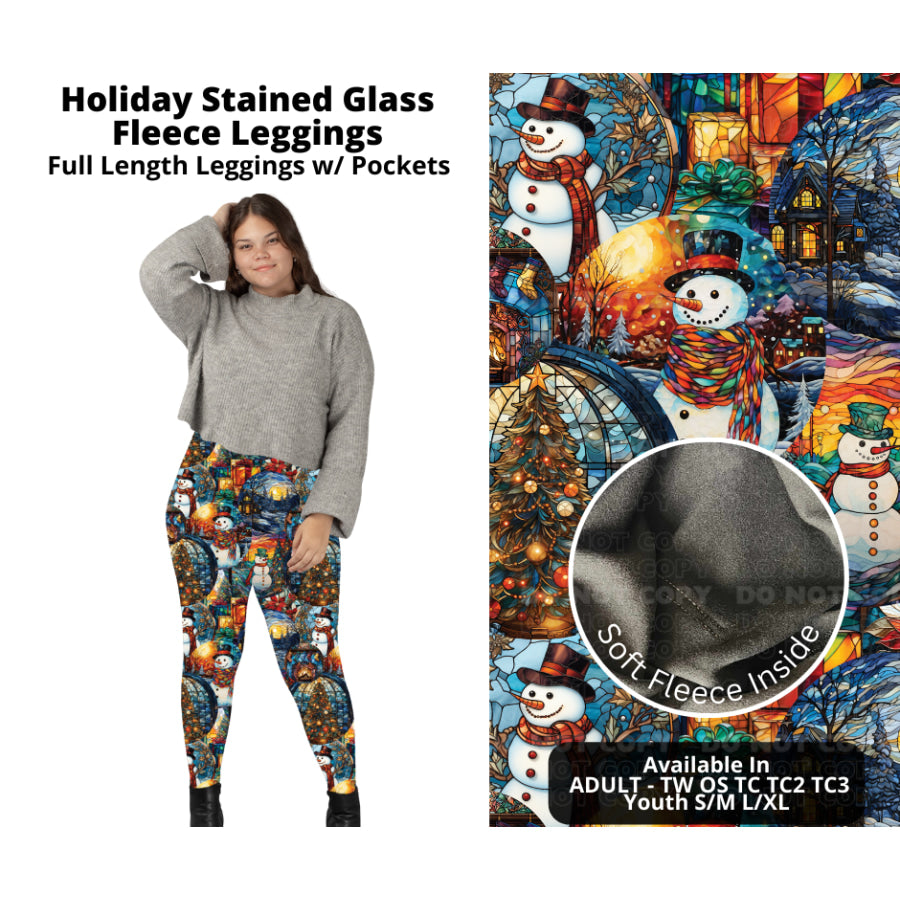 PREORDER Custom Styles - Holiday Stained Glass - Closes 7 Oct - ETA late Dec 2024 Leggings