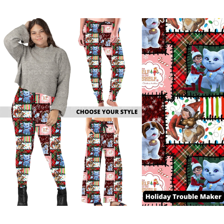 PREORDER Custom Styles - Holiday Troublemaker - Closes 18 Sep - ETA early Dec 2024 Leggings