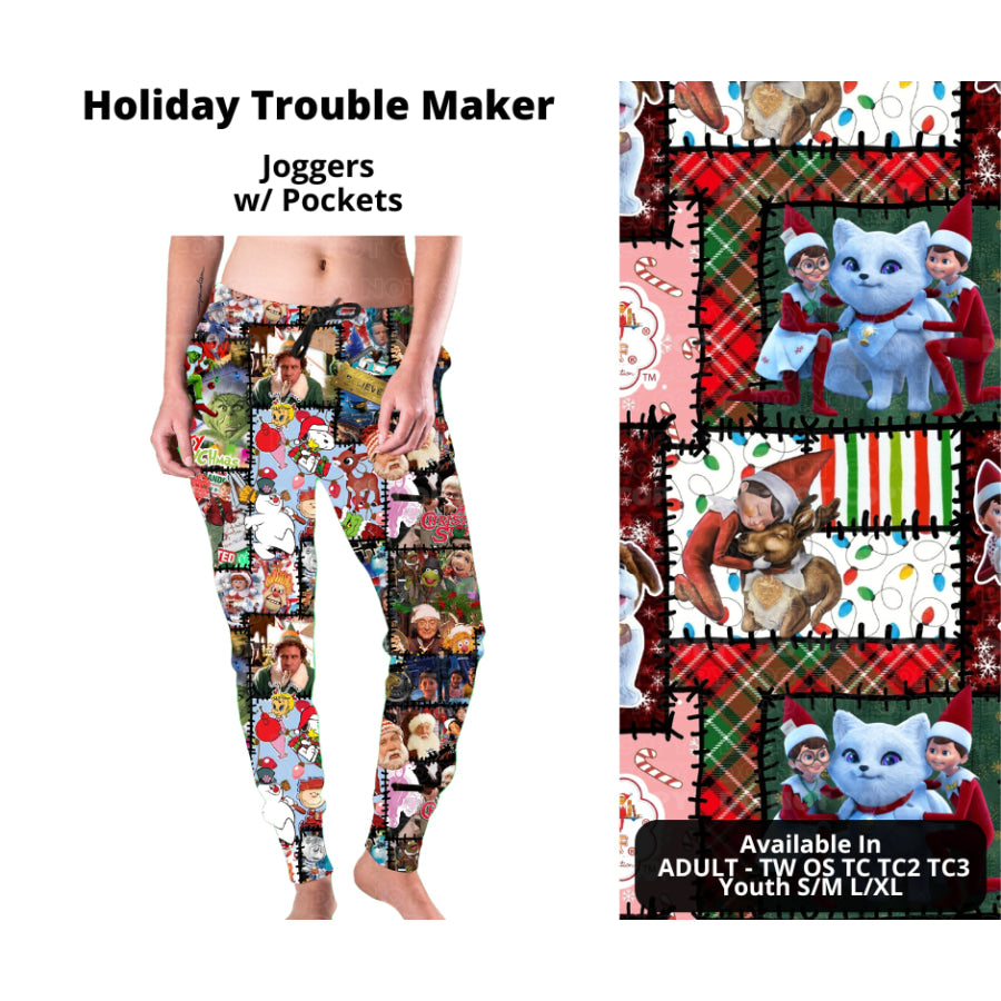 PREORDER Custom Styles - Holiday Troublemaker - Closes 18 Sep - ETA early Dec 2024 Leggings