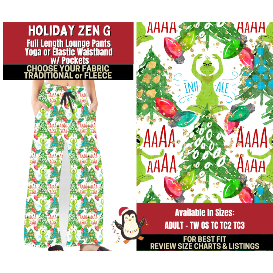Preorder Custom Styles Holiday Zen G Closes 4 Sep ETA early Jan 2026 Leggings